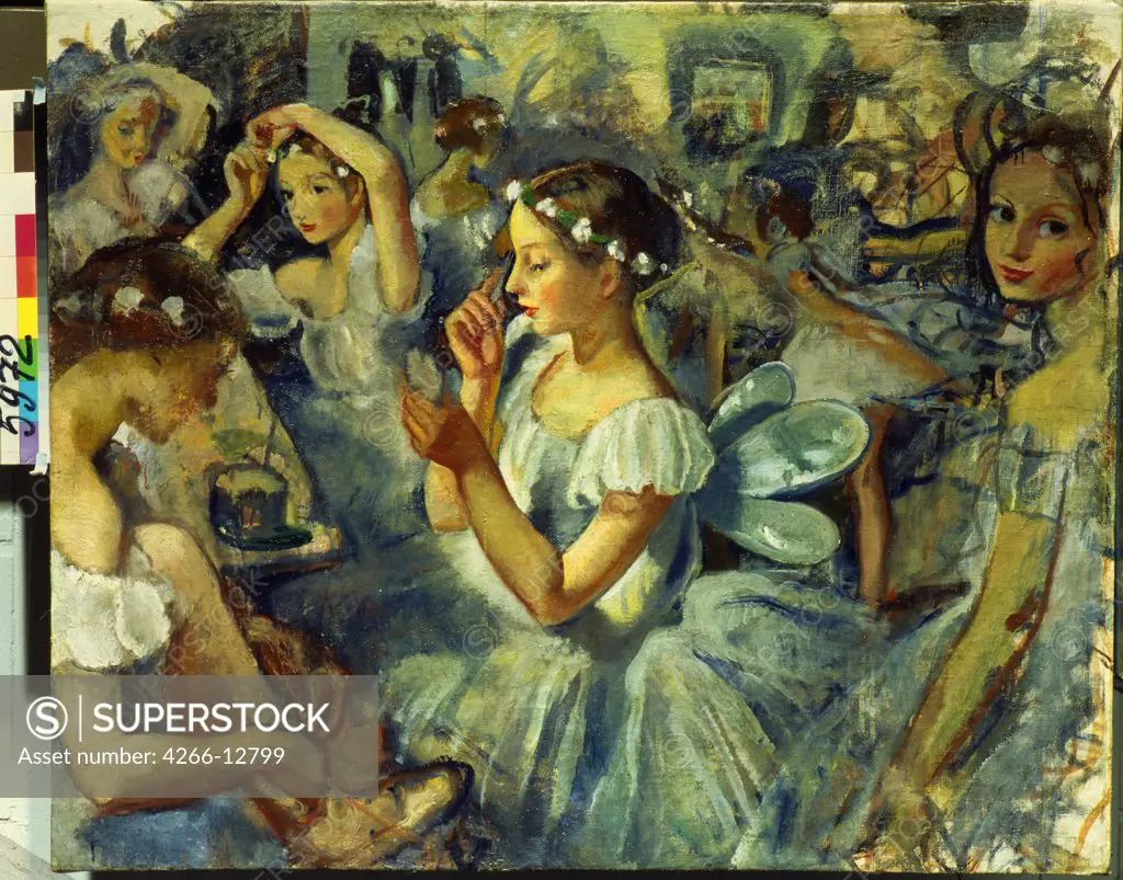 Serebriakova, Zinaida Yevgenievna (1884-1967) State Tretyakov Gallery, Moscow 1924 83x102,5 Oil on canvas Modern Russia Opera, Ballet, Theatre 