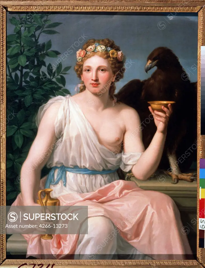 Hebe by Francisco Javier Ramos y Albertos, Oil on canvas, 1784, 1744-1817, Russia, Moscow, State Museum Arkhangelskoye Estate, 103x77, 5