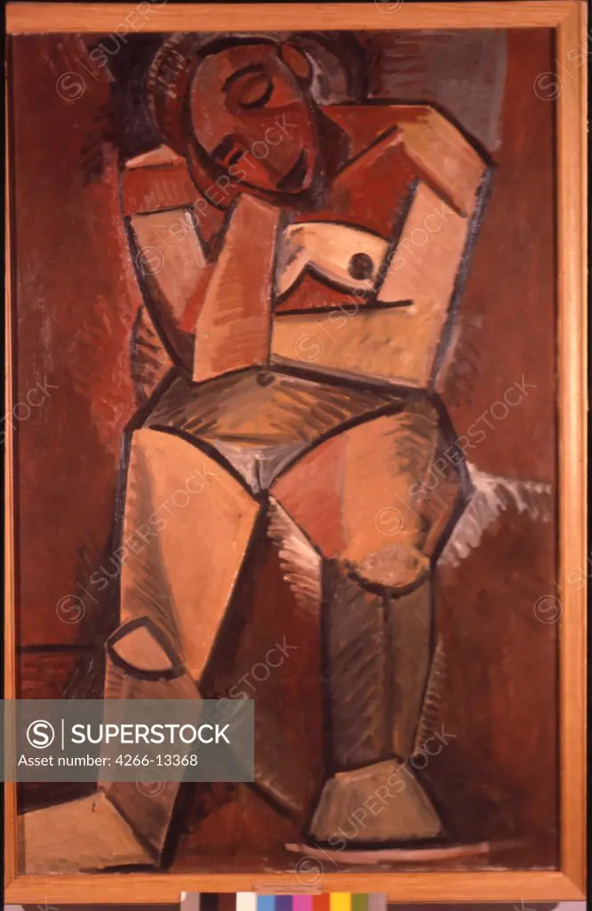 Picasso, Pablo (1881-1973) State Hermitage, St. Petersburg 1908 150x99 Oil on canvas Cubism Spain Nude 