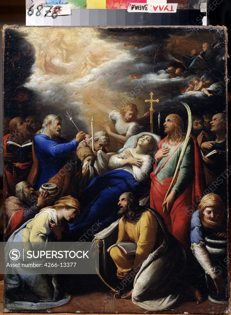 Assumption of the Blessed Virgin by Gaspard Gailius, oil on canvas, 17th century, Russia, Tula, State Art Museum, 1612 53x41