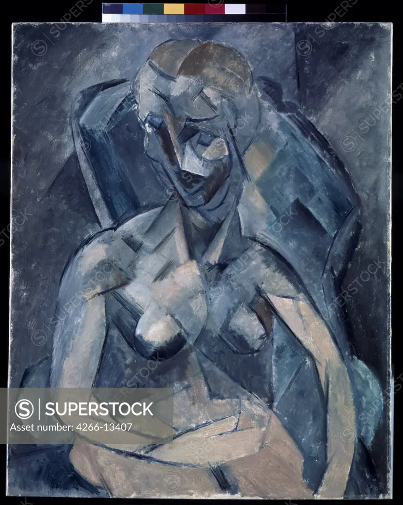 Picasso, Pablo (1881-1973) State Hermitage, St. Petersburg 1909 92,3x73,3 Oil on canvas Cubism Spain Nude 