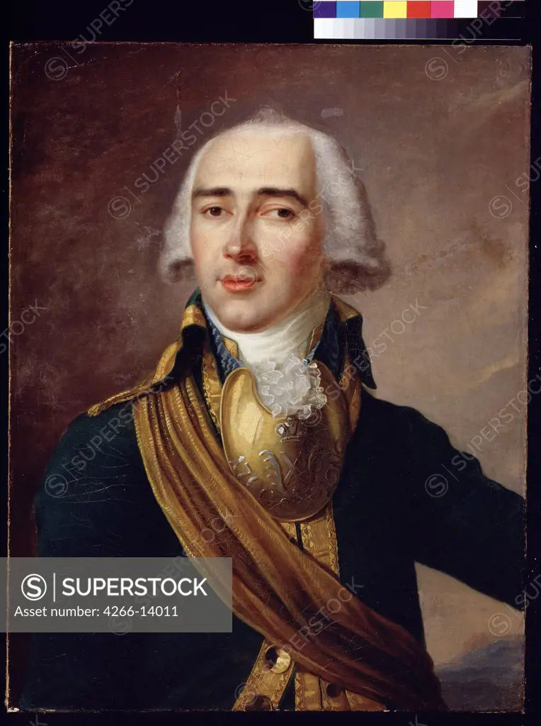 Portrait of Ivan Dmitriev by anonymous painter, oil on canvas, 1790s, Russia, Moscow, State History Museum, 65x50, 4