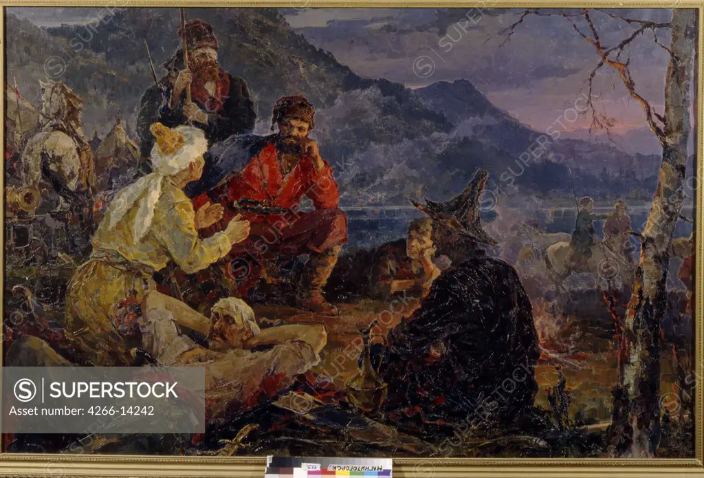Razin, Fyodor Georgievich (*1927) Regional Art Museum, Magnitogorsk 1962 127x153 Oil on canvas Soviet Art Russia History 