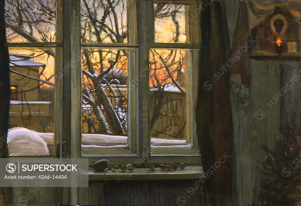 Smirnov, Sergei Ivanovich (*1954) Central Artist's House, Moscow 1997 Oil on canvas Modern Russia 