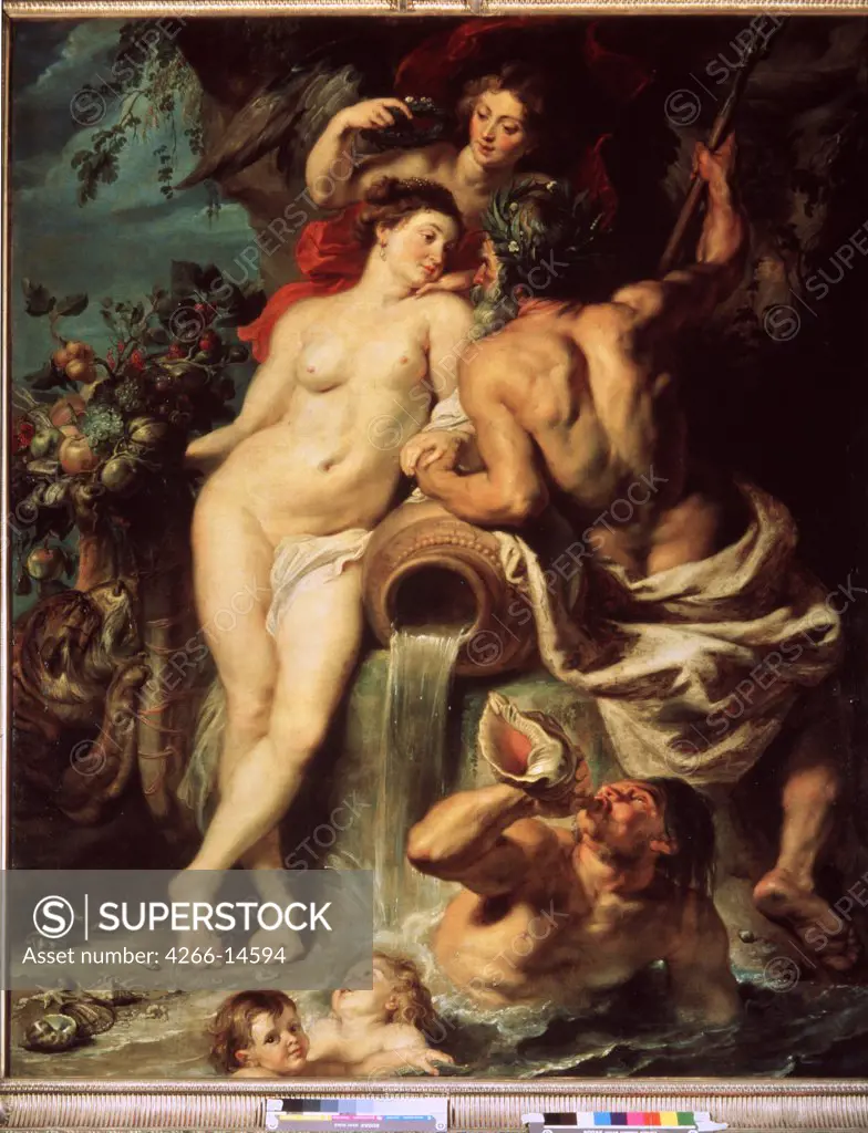 Union of Earth and Water by Pieter Paul Rubens, oil on canvas, circa 1618, 1577-1640, Russia, St. Petersburg, State Hermitage, 222, 5x180
