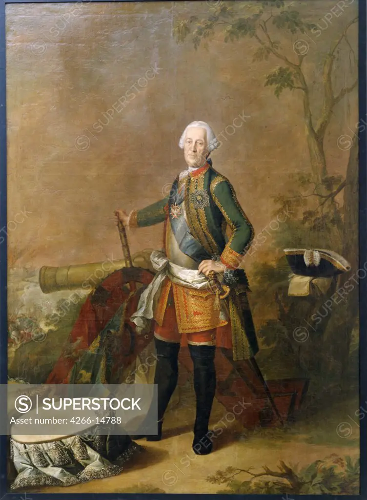 Portrait of Count Burkhard Christoph von Munnich by Heinrich Buchholz, oil on canvas, 1765, 1735-1780, Russia, St Petersburg, State Russian Museum, 271x196
