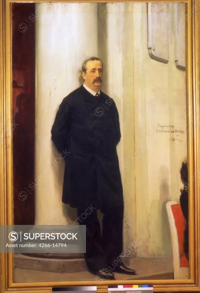 Portrait of Alexander Borodin by unknown painter, Russia, St Petersburg, State Russian Museum, 209x138, 5