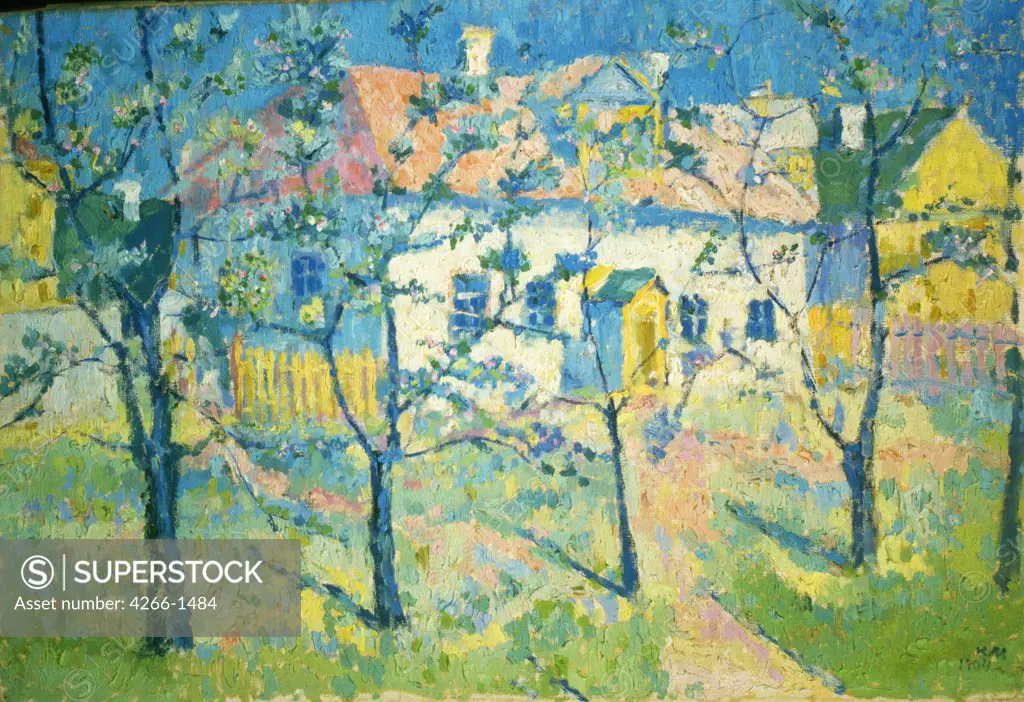 Spring by Kasimir Severinovich Malevich, oil on canvas, 1904, 1878-1935, Russia, Moscow, State Tretyakov Gallery, 44x55