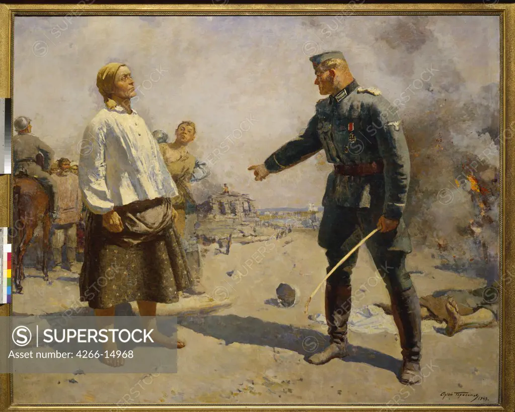 Gerasimov, Sergei Vasilyevich (1885-1964) State Tretyakov Gallery, Moscow 1943 184x232 Oil on canvas Soviet Art Russia 