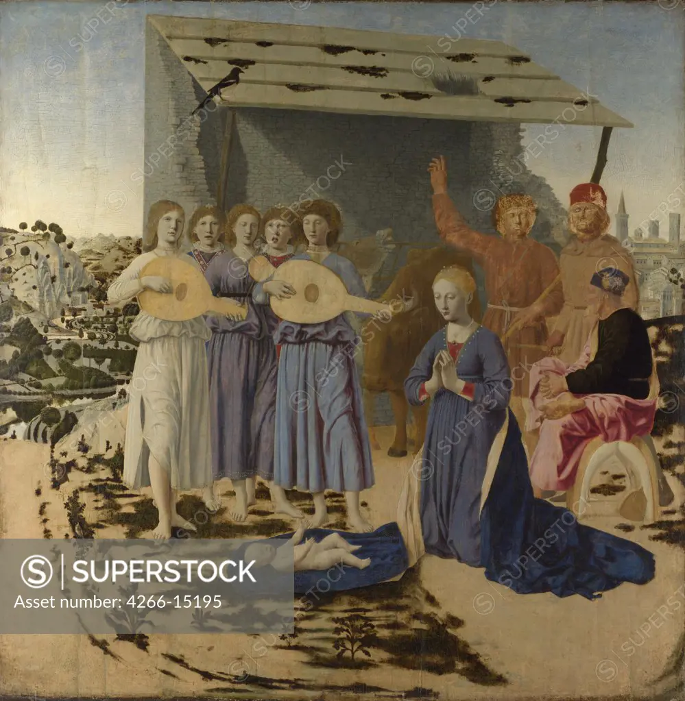 Piero della Francesca (ca 1415-1492) National Gallery, London Painting 124x122,6 Genre  The Nativity