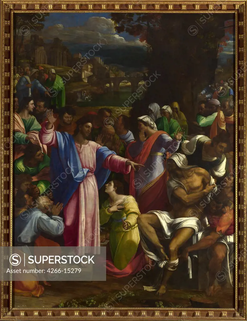 Piombo, Sebastiano, del (1485-1547) National Gallery, London Painting 381x289,6 Bible  The Raising of Lazarus