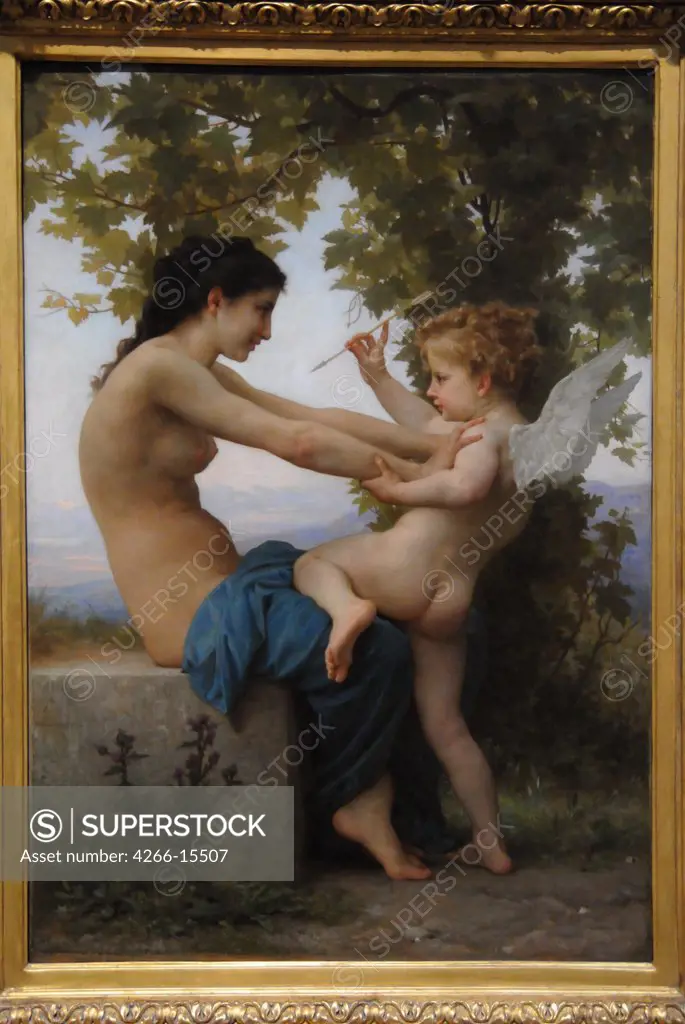 Bouguereau, William-Adolphe (1825-1905) © J. Paul Getty Museum, Los Angeles Painting Mythology, Allegory and Literature  A Young Girl Defending Herself Against Eros