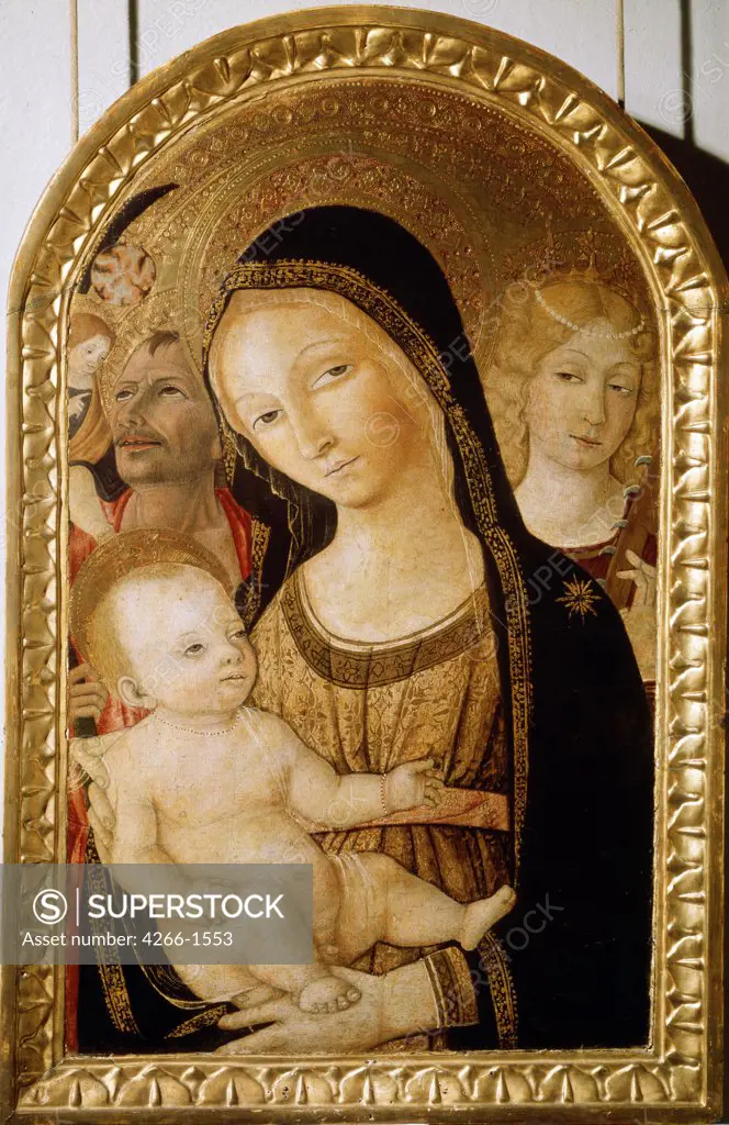 Mother of God, tempera on panel, circa 1430-1495, Russia, Moscow, State A. Pushkin Museum of Fine Arts, 66, 3x42, 7