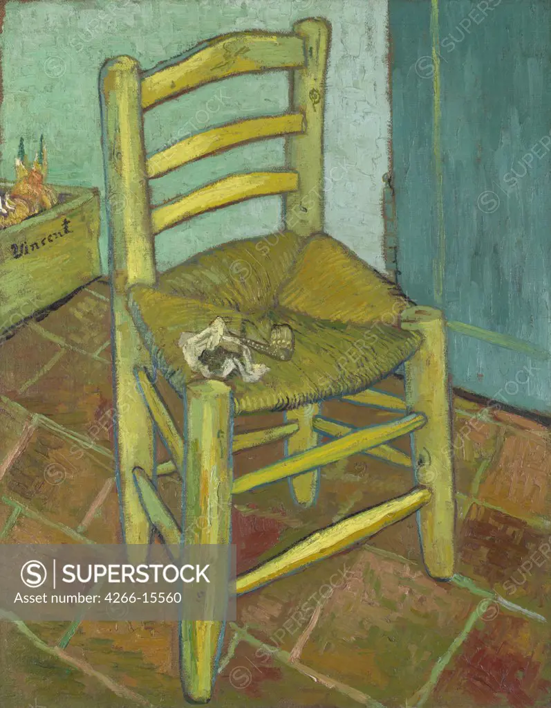 Gogh, Vincent, van (1853-1890) National Gallery, London Painting 91,8x73 Still Life  Van Gogh's Chair