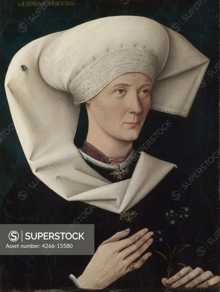 Swabian master (active ca. 1500) National Gallery, London Painting 53,7x40,8 Portrait  Portrait of a Woman of the Hofer Family