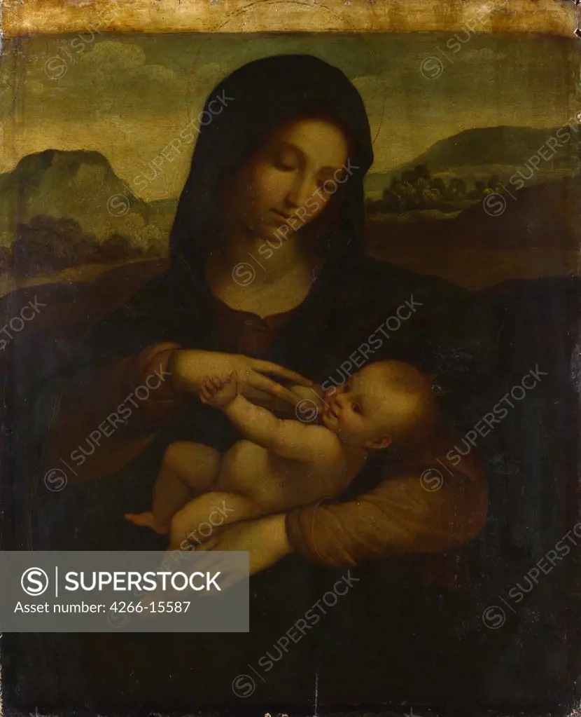 Sodoma (1477-1549) National Gallery, London Painting 79,7x65,1 Bible  The Madonna and Child