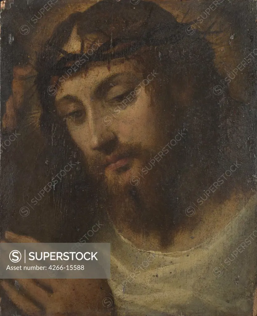 Sodoma (1477-1549) National Gallery, London Painting 38,7x31,7 Bible  Head of Christ