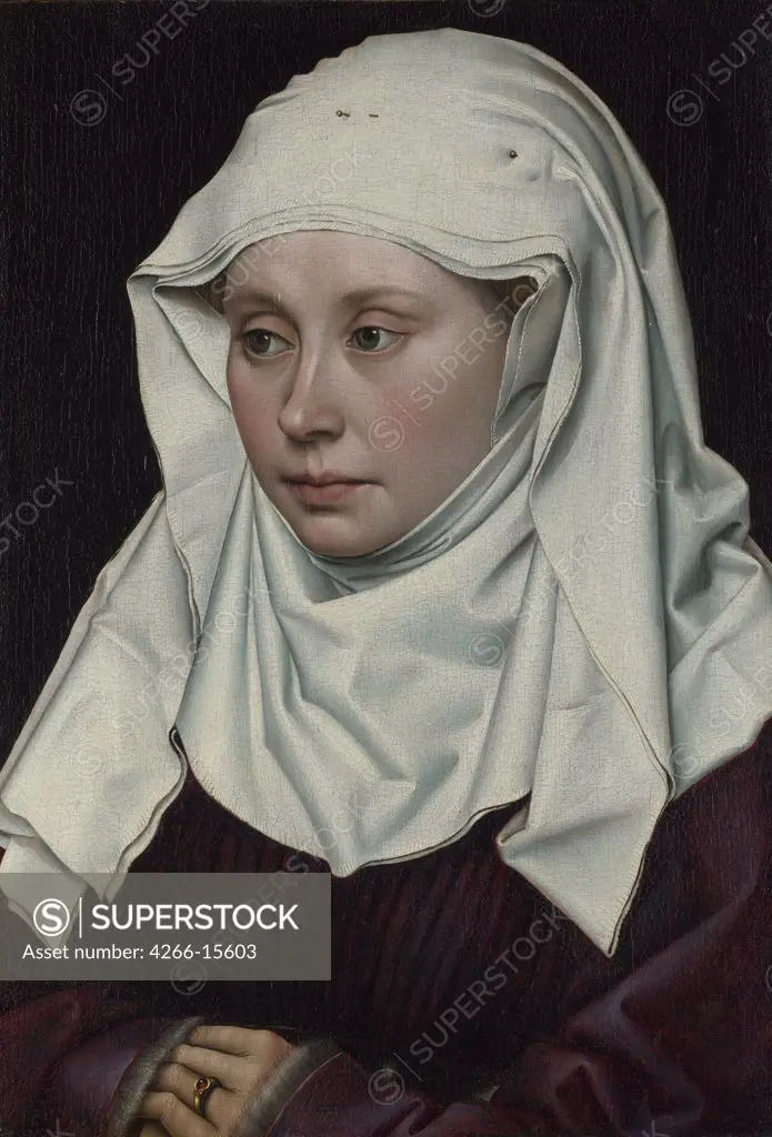 Campin, Robert (ca. 1375-1444) National Gallery, London Painting 40,6x28,1 Portrait  Portrait of a Woman