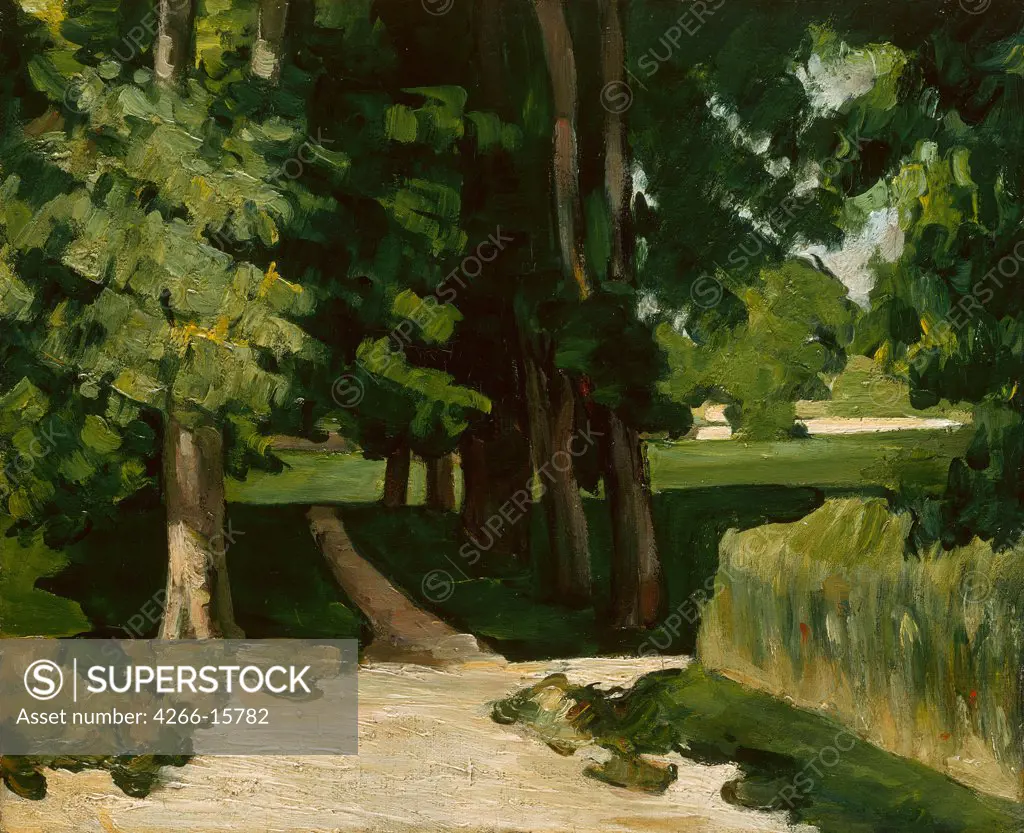 C_zanne, Paul (1839-1906) National Gallery, London Painting 38,1x46 Landscape  The Avenue at the Jas de Bouffan