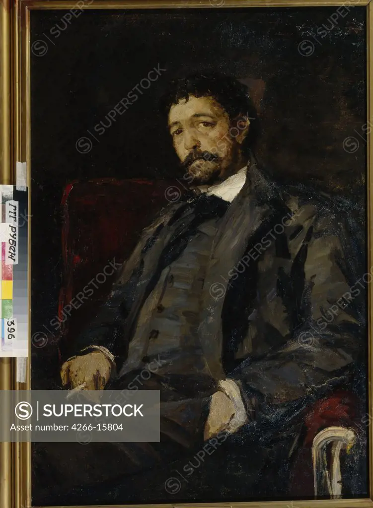 Korovin, Konstantin Alexeyevich (1861-1939) State Tretyakov Gallery, Moscow Painting 105x70,3 Portrait  Portrait of the opera singer Angelo Masini (1844-1926)