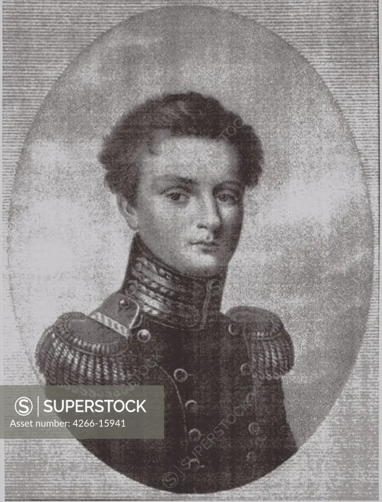 Anonymous   Private Collection Graphic arts Portrait  Grand Duke Michael Pavlovich of Russia (1798-1849)