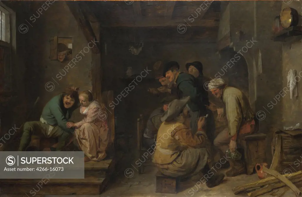 Brouwer, Adriaen (c.1605-1638) National Gallery, London Painting 48x67 Genre  Tavern Scene