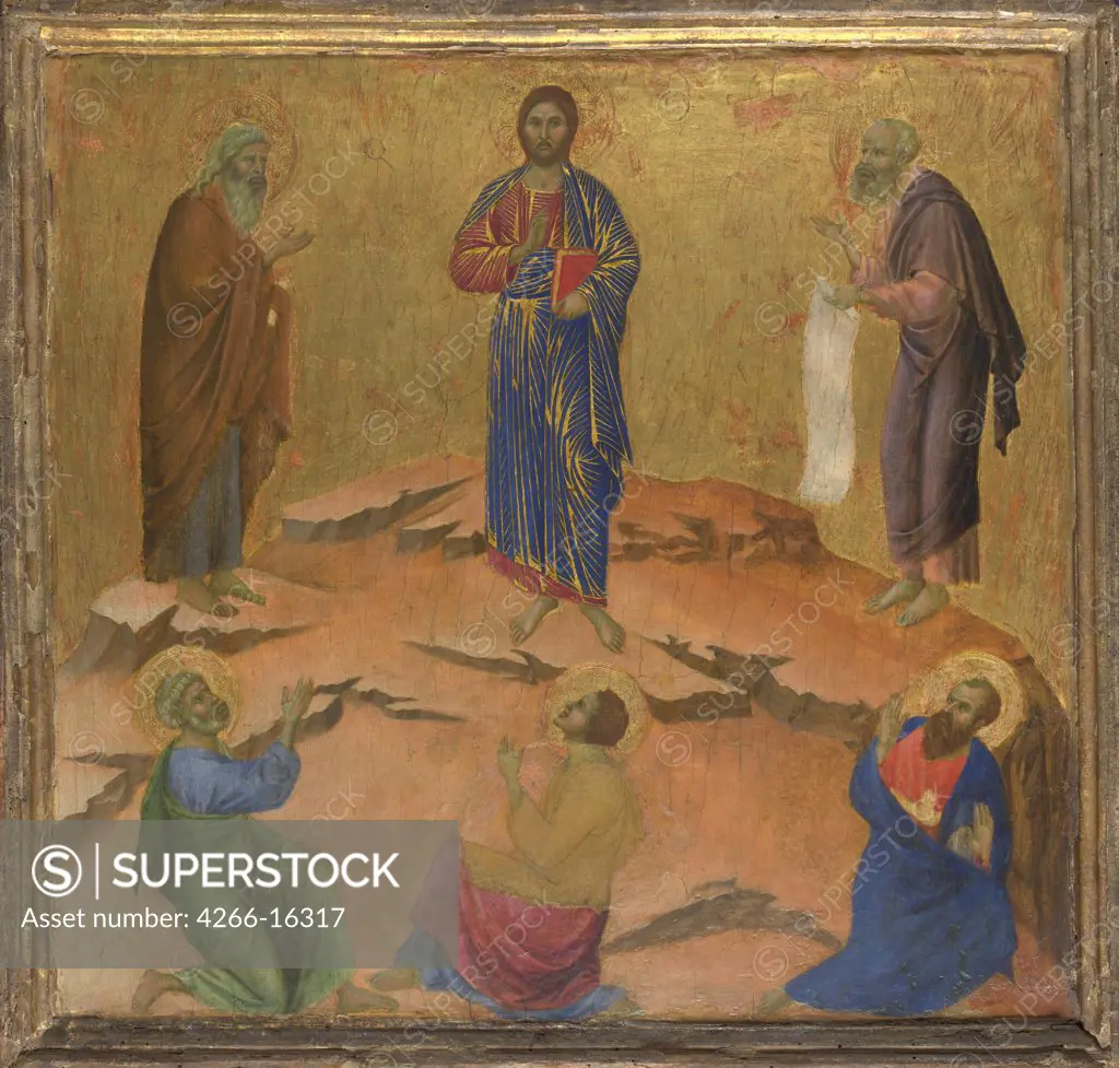 Duccio di Buoninsegna (ca 1255-1319) National Gallery, London Painting 48,5x51,4 Bible  The Transfiguration of Jesus