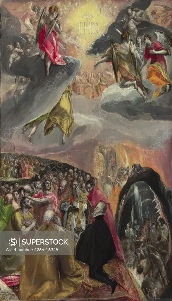 El Greco, Dominico (1541-1614) National Gallery, London Painting 55,1x33,8 Bible  The Adoration of the Name of Jesus