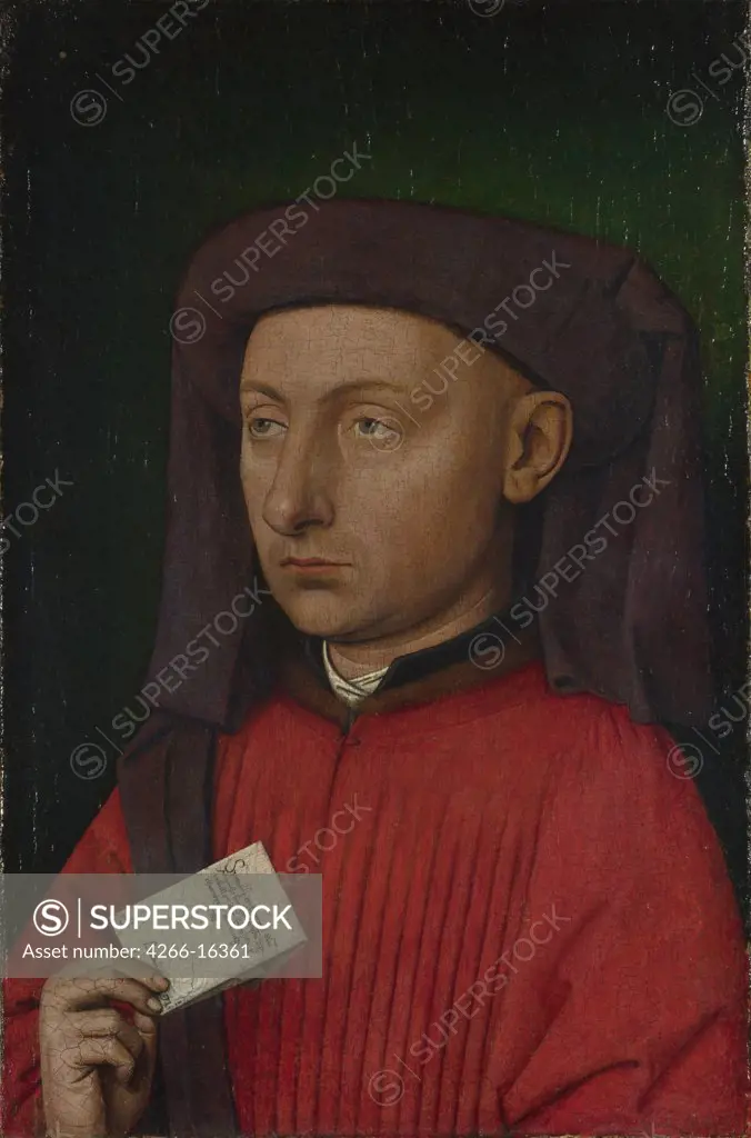 Eyck, Jan van, (School)   National Gallery, London Painting 24,2x16 Portrait  Marco Barbarigo