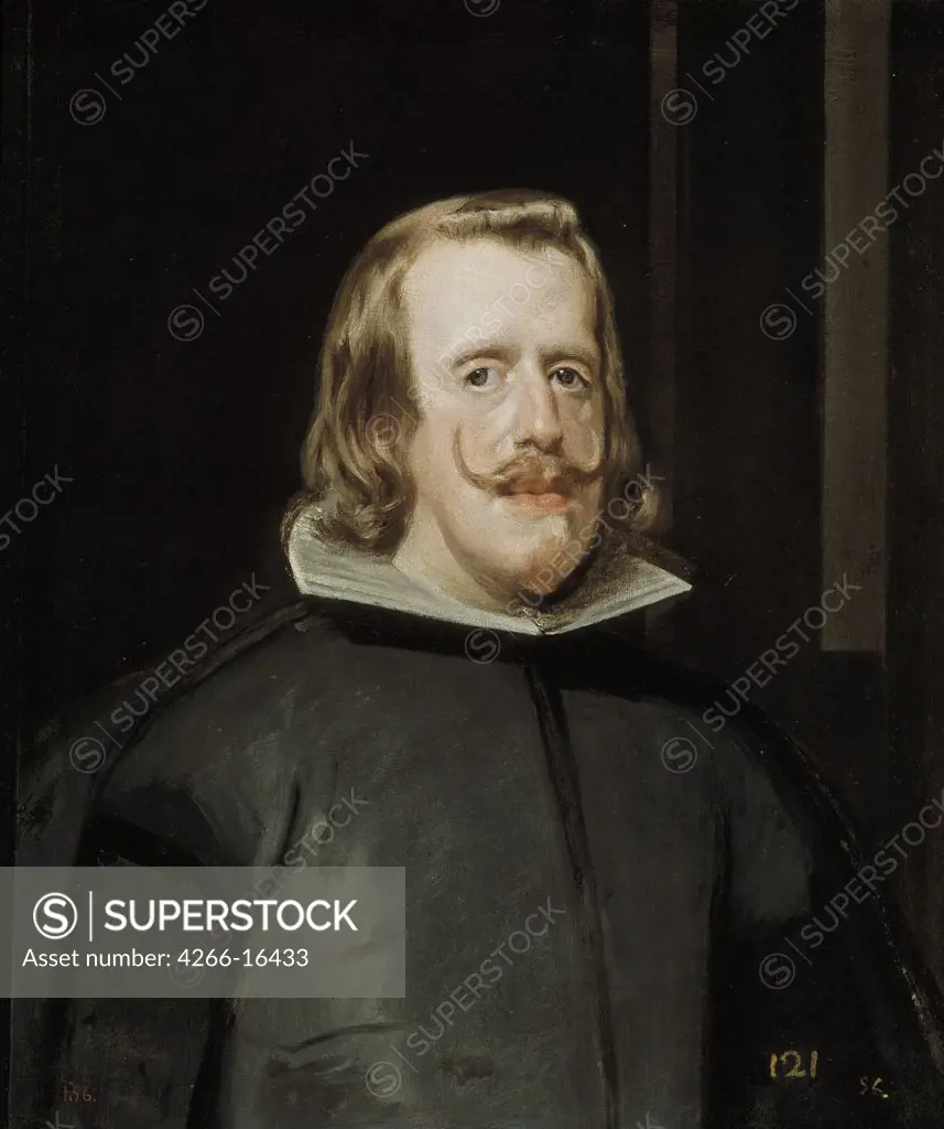 Velšzquez, Diego (1599-1660) Museo del Prado, Madrid Painting 69,3x56,5 Portrait  Portrait of Philip IV of Spain