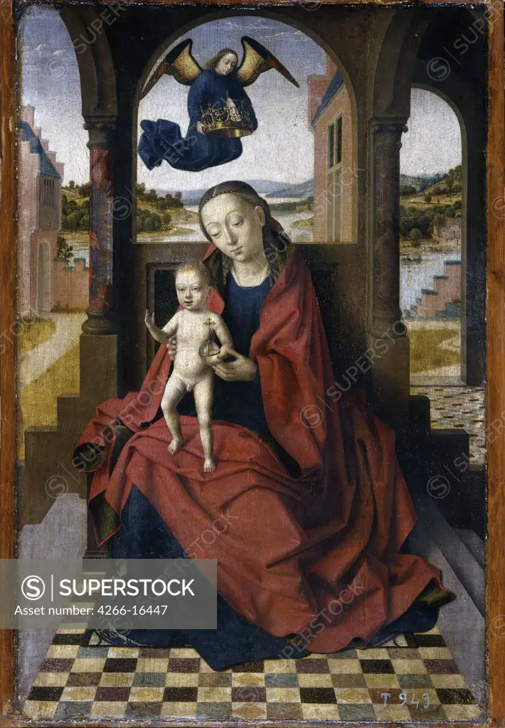 Christus, Petrus (1410/20-1475/76) Museo del Prado, Madrid Painting 49x34 Bible  The Madonna and Child