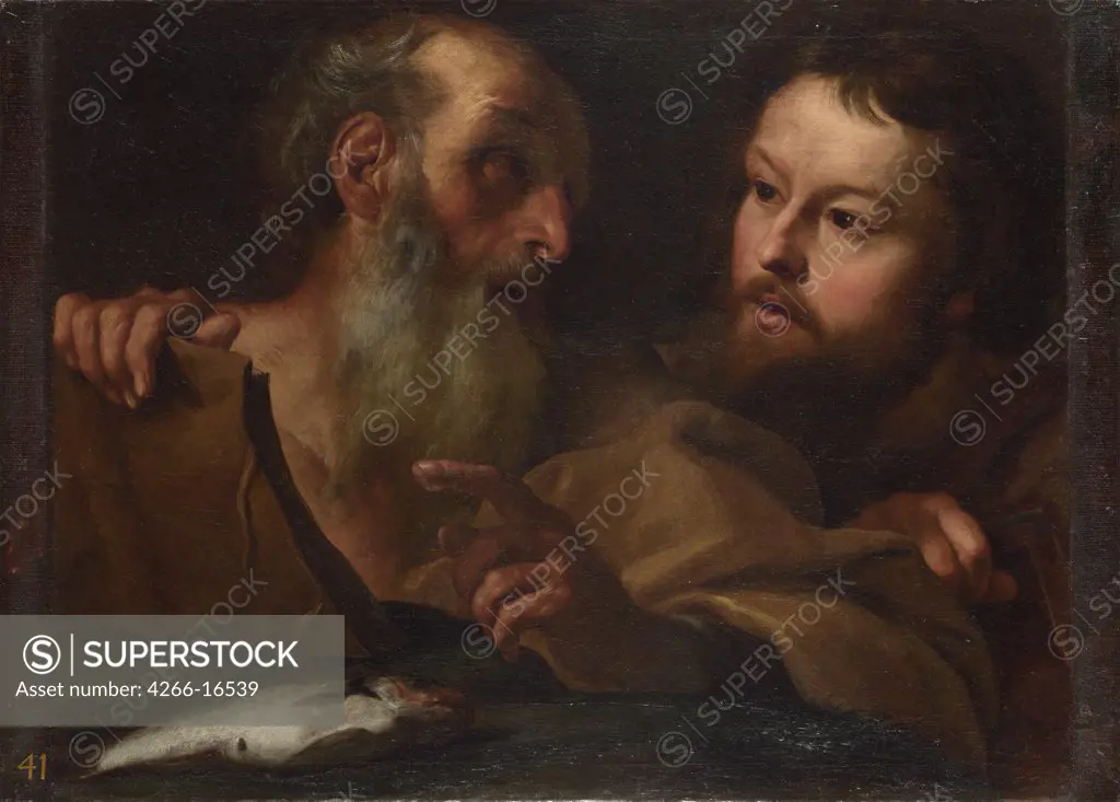 Bernini, Gianlorenzo (1598-1680) National Gallery, London Painting 61,5x78,1 Bible  Saints Andrew and Thomas