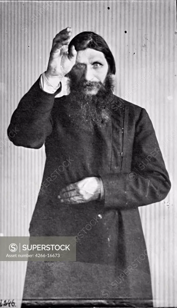 Grigori Yefimovich Rasputin (1869-1916) by Anonymous  /State Museum of the Political History of Russia, St. Petersburg/1914-1916/Photograph/Russia/Portrait,History