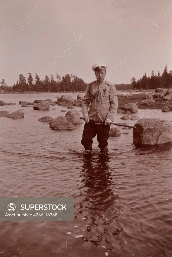 Nicholas II of Russia by Anonymous  /Private Collection/c. 1909/Photograph/Russia/Tsar's Family. House of Romanov