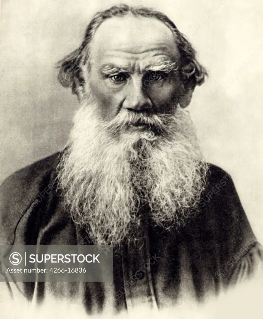 Leo Tolstoy. Moscow, 1896 by Anonymous  /State Museum of Leo Tolstoy, Moscow/1896/Photograph/Russia/Portrait