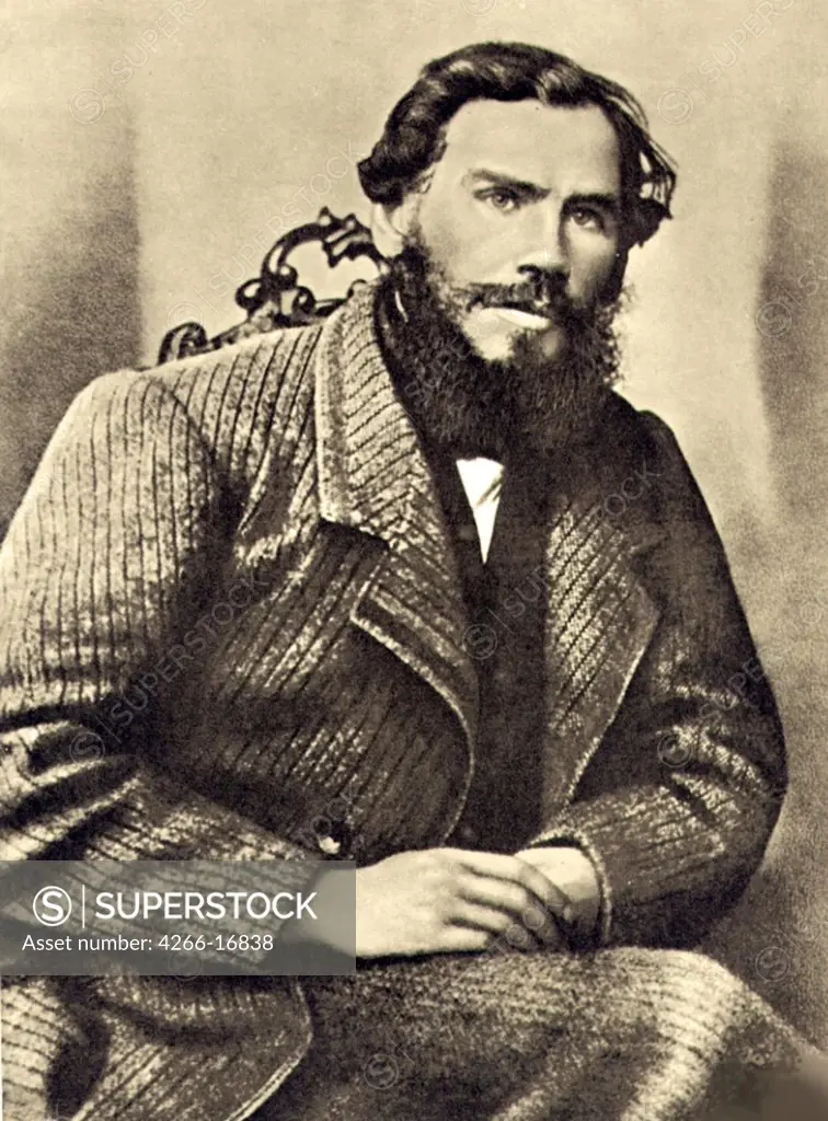 Leo Tolstoy. Yasnaya Polyana, 1862 (Self-Portrait) by Tolstoy, Lev Nikolaevich (1828_1910)/State Museum of Leo Tolstoy, Moscow/1862/Photograph/Russia/Portrait