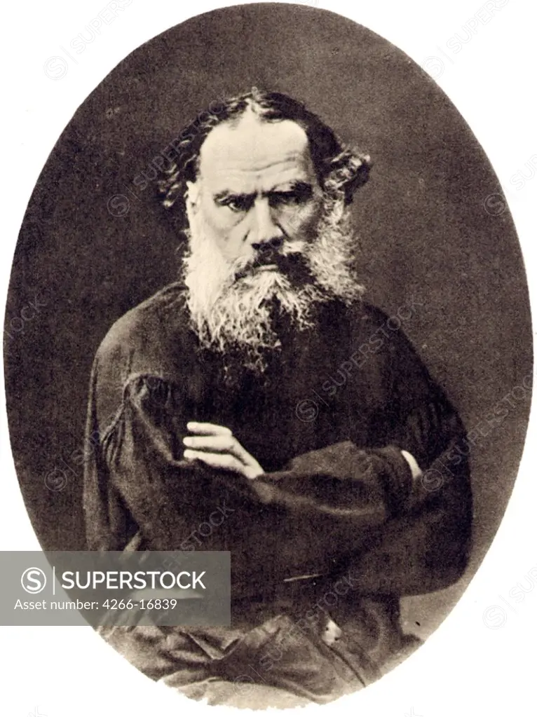 Leo Tolstoy. Moscow by Anonymous  /State Museum of Leo Tolstoy, Moscow/1884-1885/Photograph/Russia/Portrait