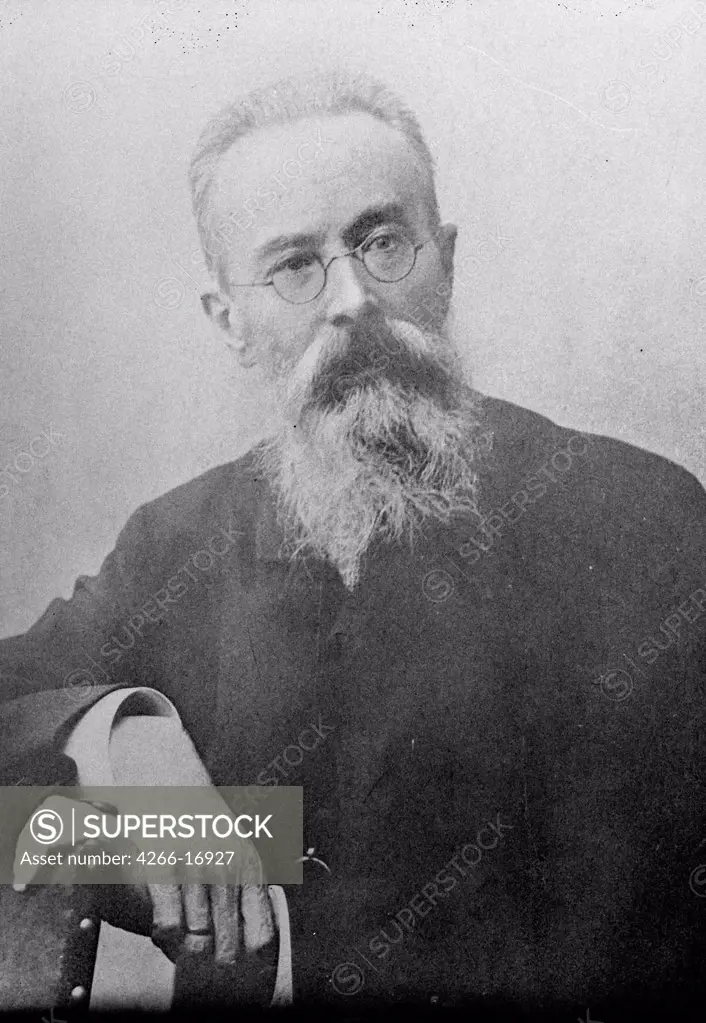 Composer Nikolai Rimsky-Korsakov (1844-1908) by Anonymous  /Russian State Archive of Literature and Art, Moscow/1890s/Photograph/Russia/Music, Dance,Opera, Ballet, Theatre,Portrait