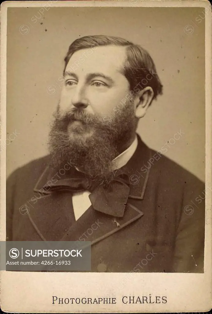 Portrait of the composer Leo Delibes (1836-1891) by Photo studio Charles  /Private Collection/Phototypie/France/Portrait
