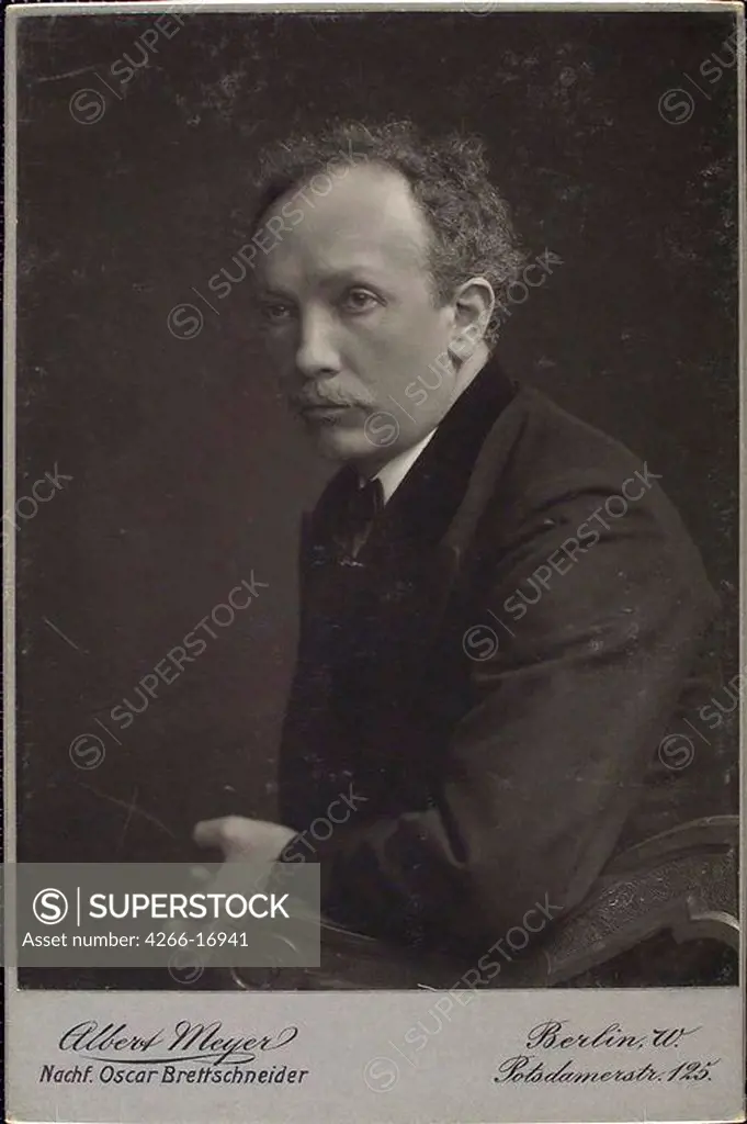 Portrait of Richard Strauss (1864-1949) by Meyer, Albert (1857_1924)/Private Collection/Phototypie/Germany/Portrait