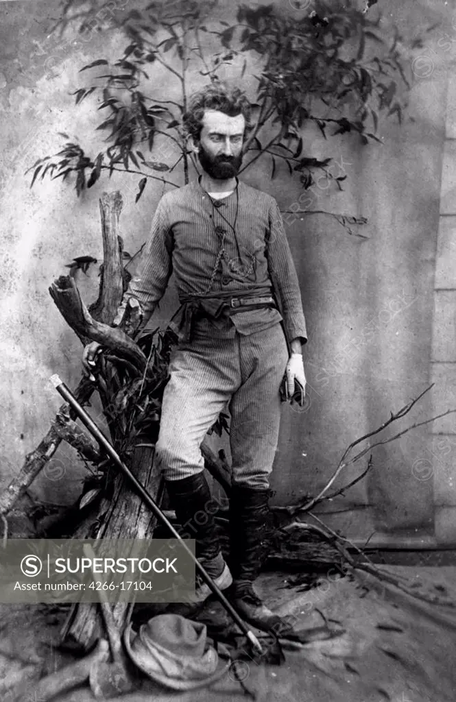 Explorer Nikolai Nikolaevich Miklukho-Maklai in Queensland, Australia by Anonymous  /Russian Museum of Ethnography/c. 1880/Photograph/Portrait