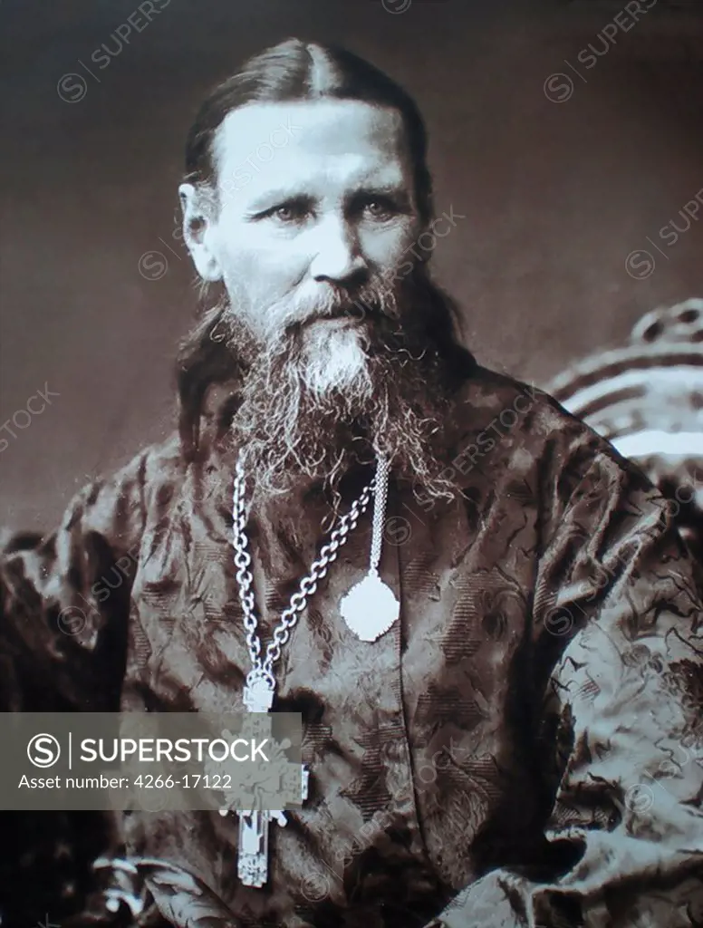 Saint John of Kronstadt (1829-1908) by Anonymous  /Russian State Film and Photo Archive, Krasnogorsk/c. 1900/Photograph/Russia/Portrait