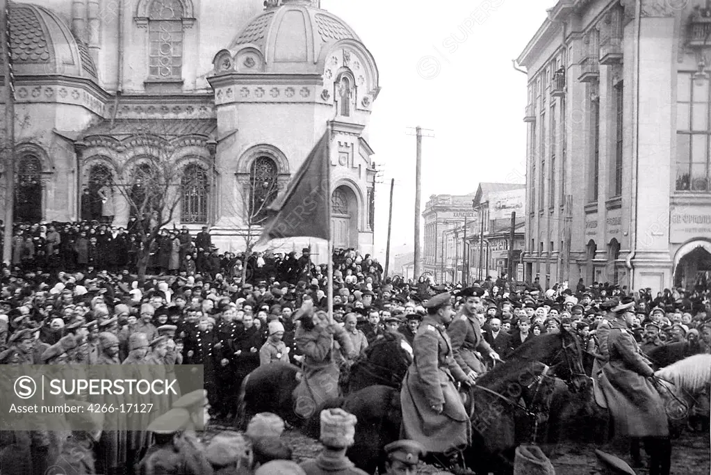 The Volunteer Army of General Denikin occupied Kharkov by Anonymous  /State Central Museum of Contemporary History of Russia, Moscow/1918/Photograph/Russia/History