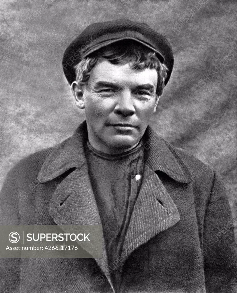 Vladimir Lenin bewigged and clean shaven, Finland, 11 August 1917 by Anonymous  /State Museum of History, Moscow/1917/Photograph/Russia/Portrait