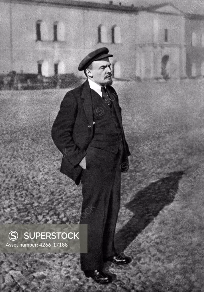 Vladimir Lenin in the Kremlin. October 1918 by Anonymous  /State Museum of History, Moscow/1918/Photograph/Russia/Portrait,History