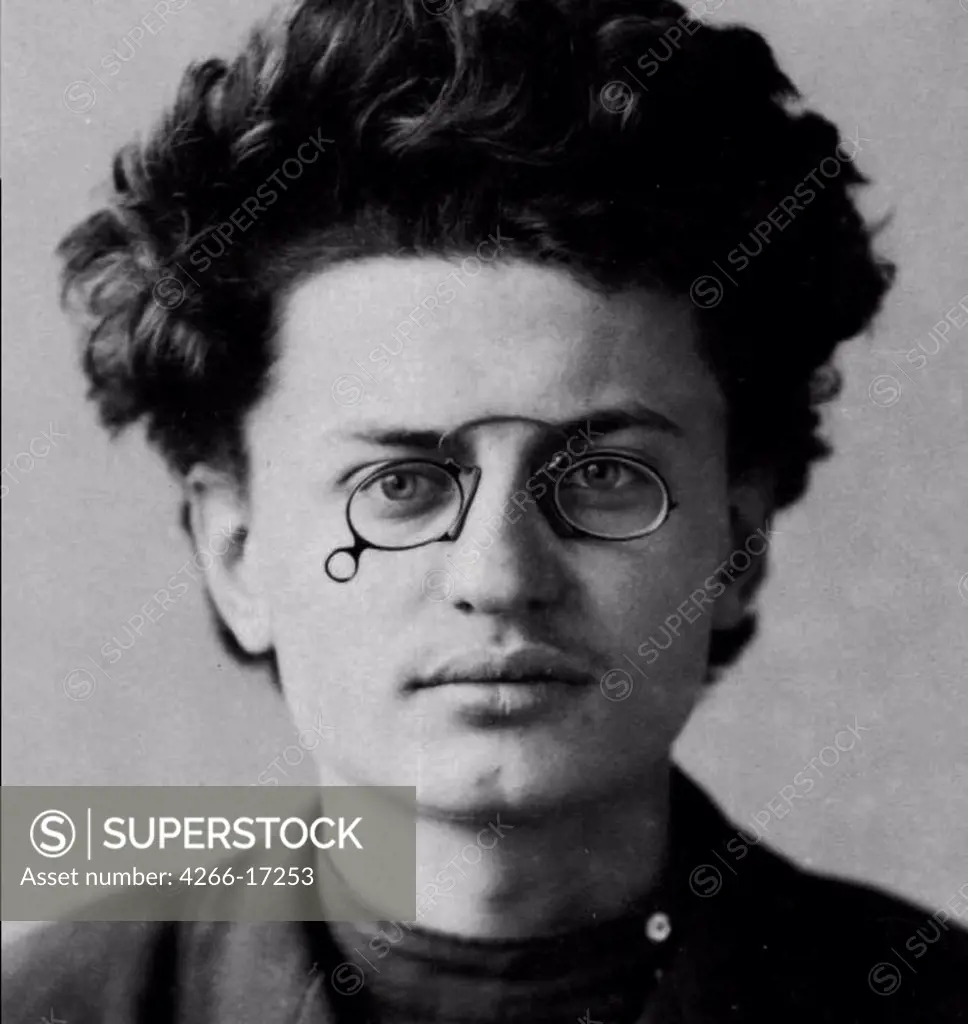 Leon Trotsky (Police photo) by Anonymous  /Russian State Film and Photo Archive, Krasnogorsk/1898/Photograph/Russia/Portrait,History