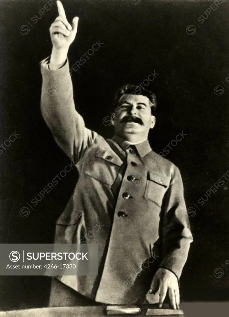 General Secretary of the Communist Party of Russia's Central Committee Joseph Stalin by Anonymous  /Russian State Film and Photo Archive, Krasnogorsk/1936/Photograph/Russia/Portrait,History