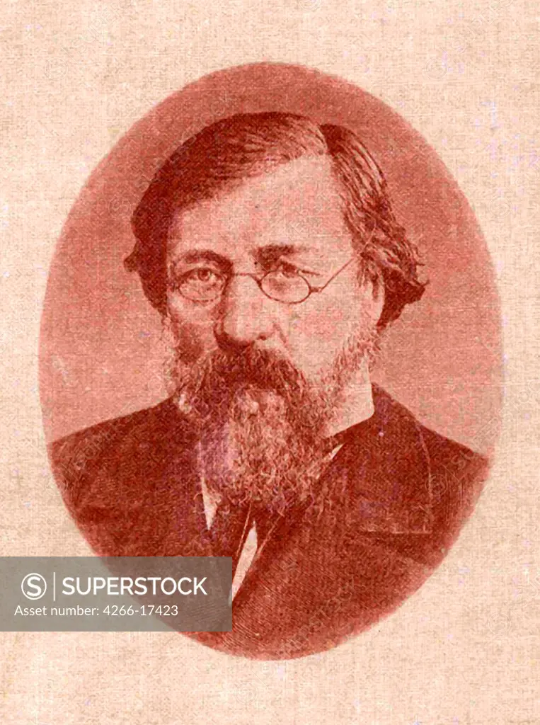 Nikolay Gavrilovich Chernyshevsky (1828_1889) by Anonymous  /Russian State Archive of Literature and Art, Moscow/Photoengraving/Russia/Portrait