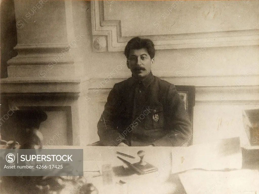 General Secretary of the Communist Party of Russia's Central Committee Joseph Stalin by Otsup, Pyotr Adolfovich (1883-1963)/Russian State Film and Photo Archive, Krasnogorsk/1922/Photograph/Russia/Portrait