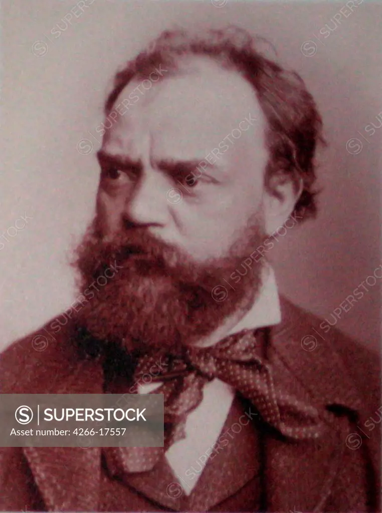 Composer Antonin Dvorak (1841-1904) by Anonymous  /Antonin Dvorak Museum, Prague/Photograph/Portrait
